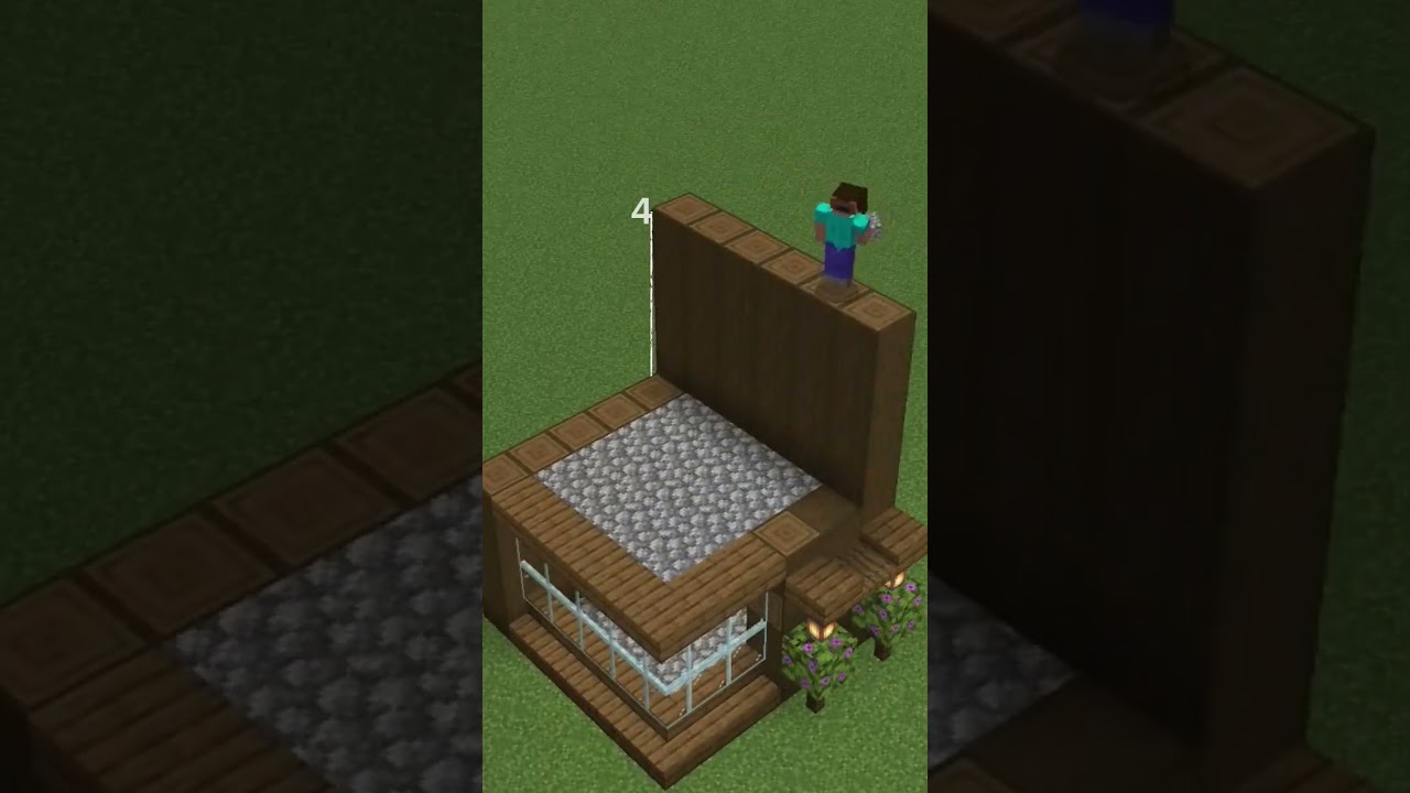 BEST MINECRAFT STARTER BASE #foryou #starterbase #youtubeshorts  #minecraftbuilding #minecraft