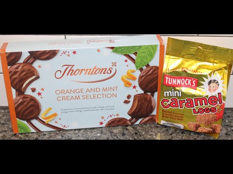 Thorntons Orange & Mint Cream Selection and Tunnock’s Mini Caramel Logs Review