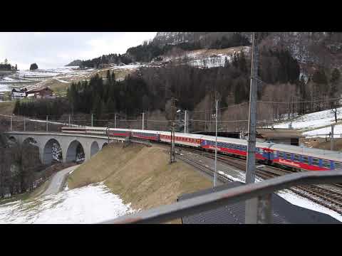 SBB Vectron am 29.02.2020 in Dalaas Turnuszug (Arlbergbahn)