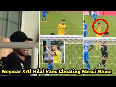 Ronaldo was provoked by the chants of "MESSI, MESSI" from the fans of Neymar and Al Hilal.