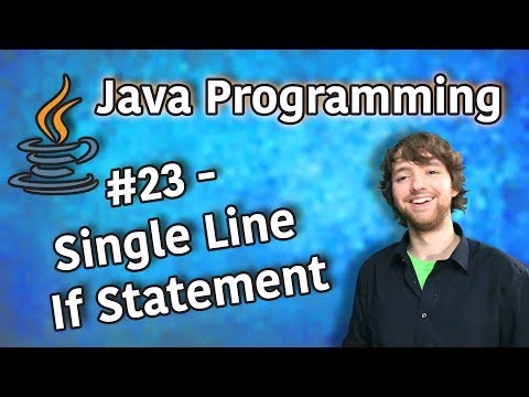 Java Programming Tutorial 23 Single Line If Statement