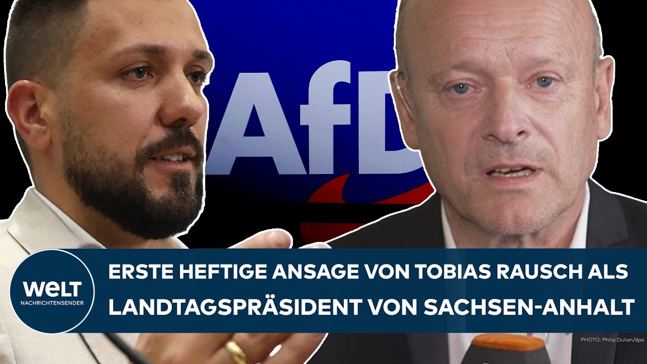 SACHSEN-ANHALT: Erste heftige Ansage von AfD-Mann Tobias Rausch als Landtagspräsident!