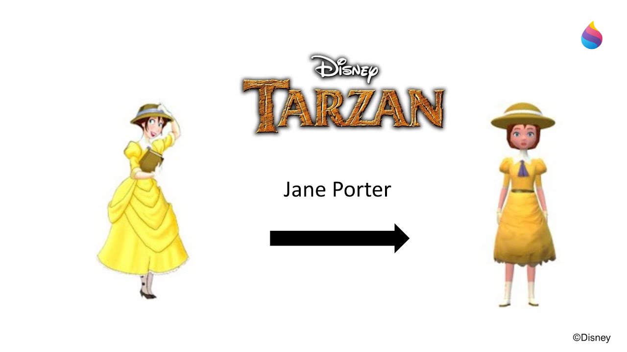[RE-UPLOAD] Paint 3D Tutorial: Jane Porter ~ Tarzan (1999)