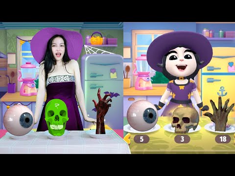 Imitate Angela Halloween - My Talking Angela 2 In Real Life Halloween