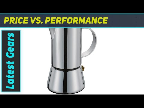 Cilio Aida Stainless Steel Stovetop Espresso Maker: Enjoy Authentic Espresso in Minutes!