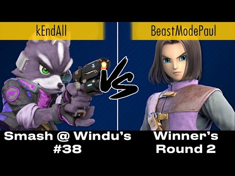 kEndAll (Fox) Vs. BeastModePaul (Hero) - Smash @ Windu's #38 - Winner's Round 2