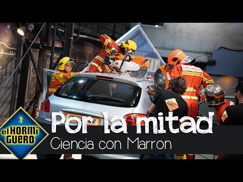 Marron prueba a partir un coche por la mitad en menos de un minuto y medio - El Hormiguero