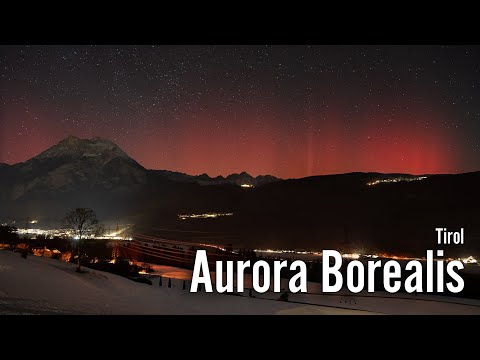 Aurora Borealis seen in Tirol