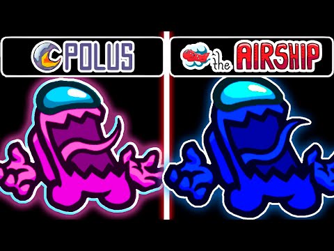 Among Us Hide N Seek (AIRSHIP MAP & POLUS) - Hider Gameplay - Seeker Gameplay - No commentary