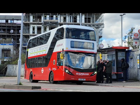 Full Route Visual. Route SL2: Walthamstow Central - North Woolwich | Enviro400H City HA39 LK66 HBG