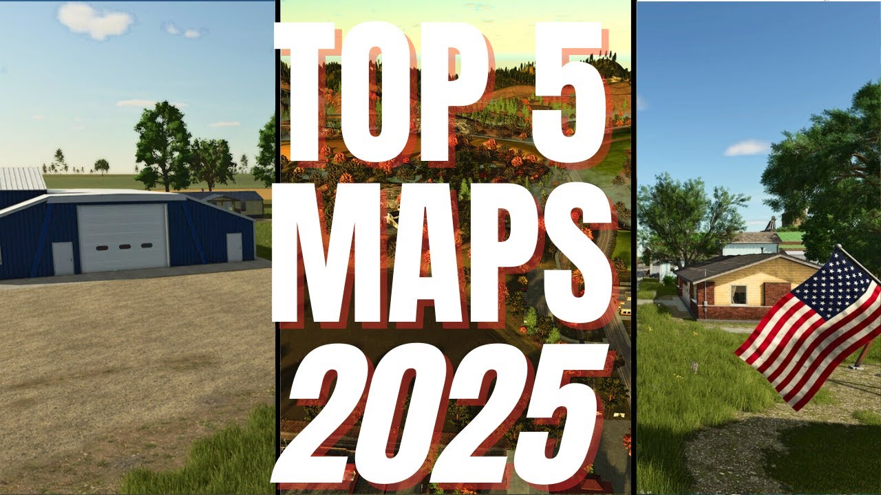 TOP 5 BEST MAPS OF 2025 FOR CONSOLE | Farming Simulator 25