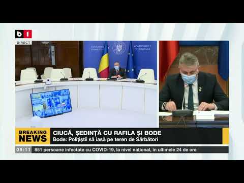 ȘTIRI B1 ORA 9.00 CU LUIZA CERGAN - MĂSURI DE ULTIMĂ ORĂ - CIUCĂ ȘEDINȚĂ CU RAFILA ȘI BODE