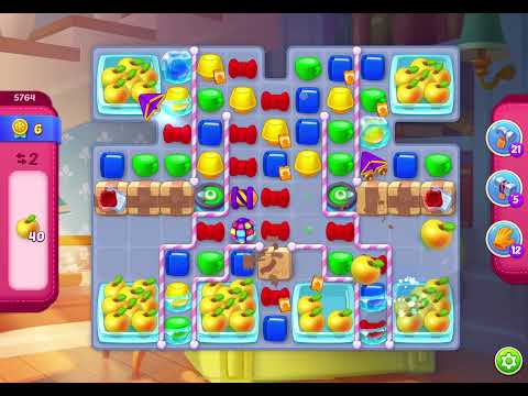 HomeScapes Level 5764 no boosters (12 moves)