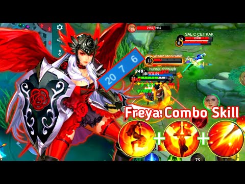 20 Kills - Freya Combo Lifesteal Skill - Build Top 1 Global Freya ~ MLBB 🔥