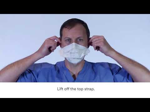 3M™ VFlex™ Healthcare Particulate Respirator-Surgical Mask 1804 Fitting Instructions