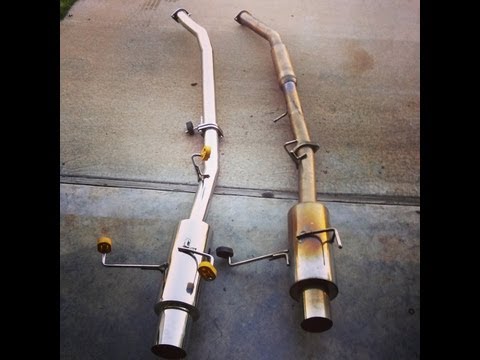 ISR GT Single Vs Ebay Exhaust on 95 s14 ka24de