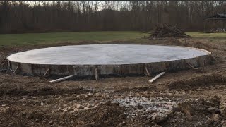 How long do does concrete need to cure? * removing forms grain bin foundation E7