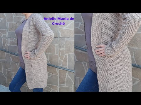 CASACO EM CROCHÊ FÁCIL 02- CARDIGAN EM CROCHÊ...