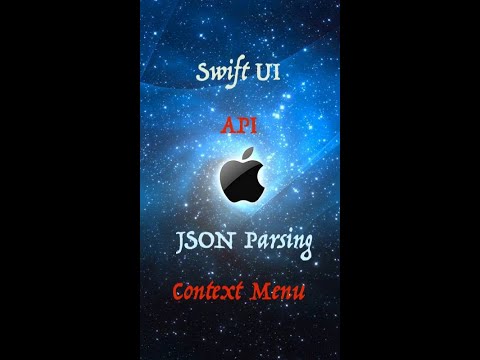 SwiftUI JSON api | SwiftUI Context menu