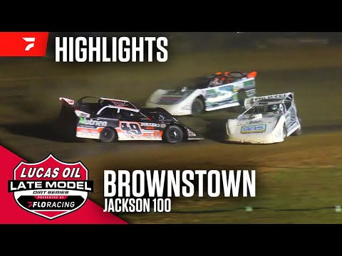 Jackson 100 | Lucas Oil Late Model Dirt Series at Brownstown Speedway 9/27/25 | Highlights