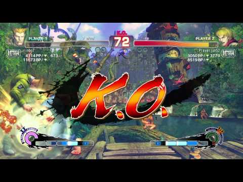 USF4 Rinbo7 (Guile) Vs PlayerJun52 (Ken) 10Win Match