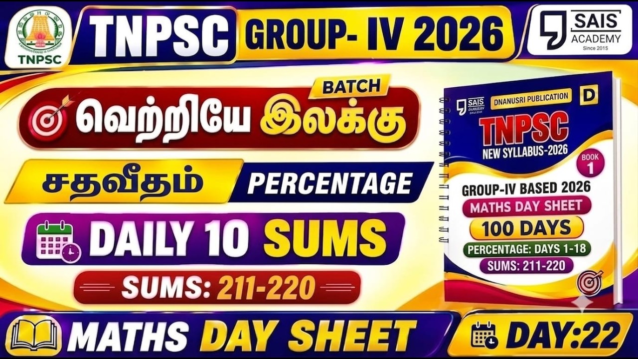 DAY 22💥PERCENTAGE I MATHS DAY SHEET 🔥SAIS TEAM