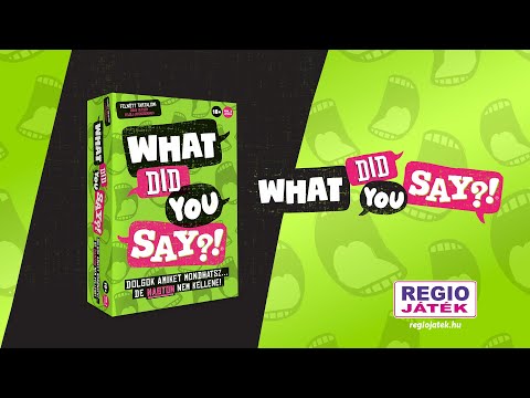 What did you say? társasjáték kép