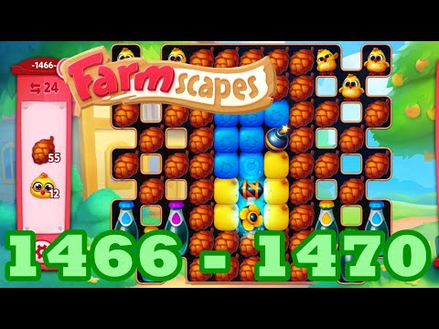 Farmscapes Level 1466 - 1470 HD Gameplay Walkthrough | 3 - match game | android | 1467 | 1468 | 1469