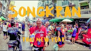 SONGKRAN FESTIVAL IN BANGKOK THAILAND - BIGGEST WATER FIGHT IN THE WORLD!  💦