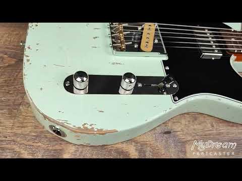 MyDream Partcaster Custom Built - Water Green Semi Relic Dreamsongs image 17