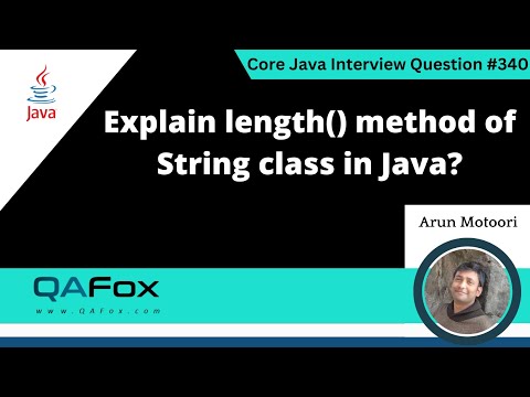 Explain Length Method Of String Class In Java Core Java Interview Question 340