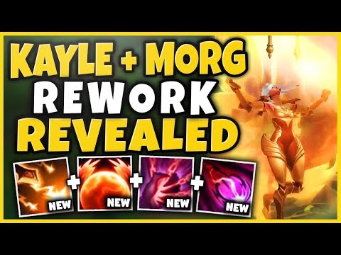 KAYLE + MORGANA REWORK SPELLS REVEALED!?! NEW KAYLE ULT EVOLVES INTO GOD-MODE?! - League of Legends