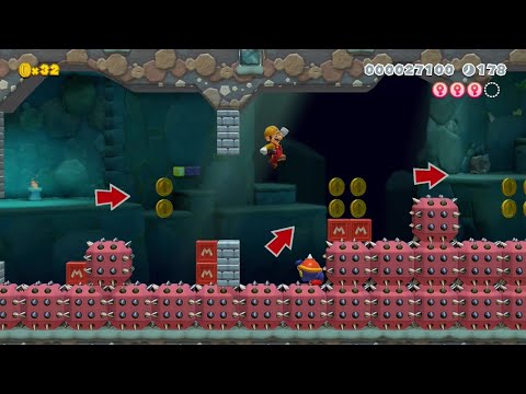 Super Mario Maker 2 - 4-2 Mysterious Mines by SkellWar - No Commentary