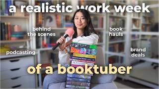a REALISTIC week as a booktuber 📚👀 (behind the scenes, podcasting, creator events & book hauls)