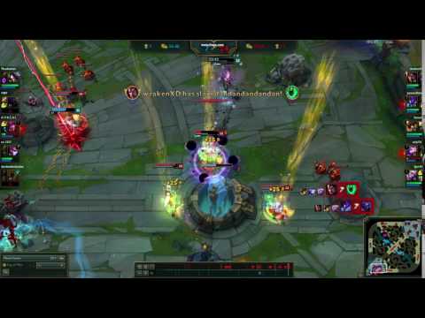 3/7/0 Syndra with Morellonomicon vs 0/1/20 full AP Soraka burst heal