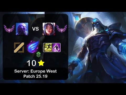Ryze Mid vs Irelia - EUW Master - Patch 25.19