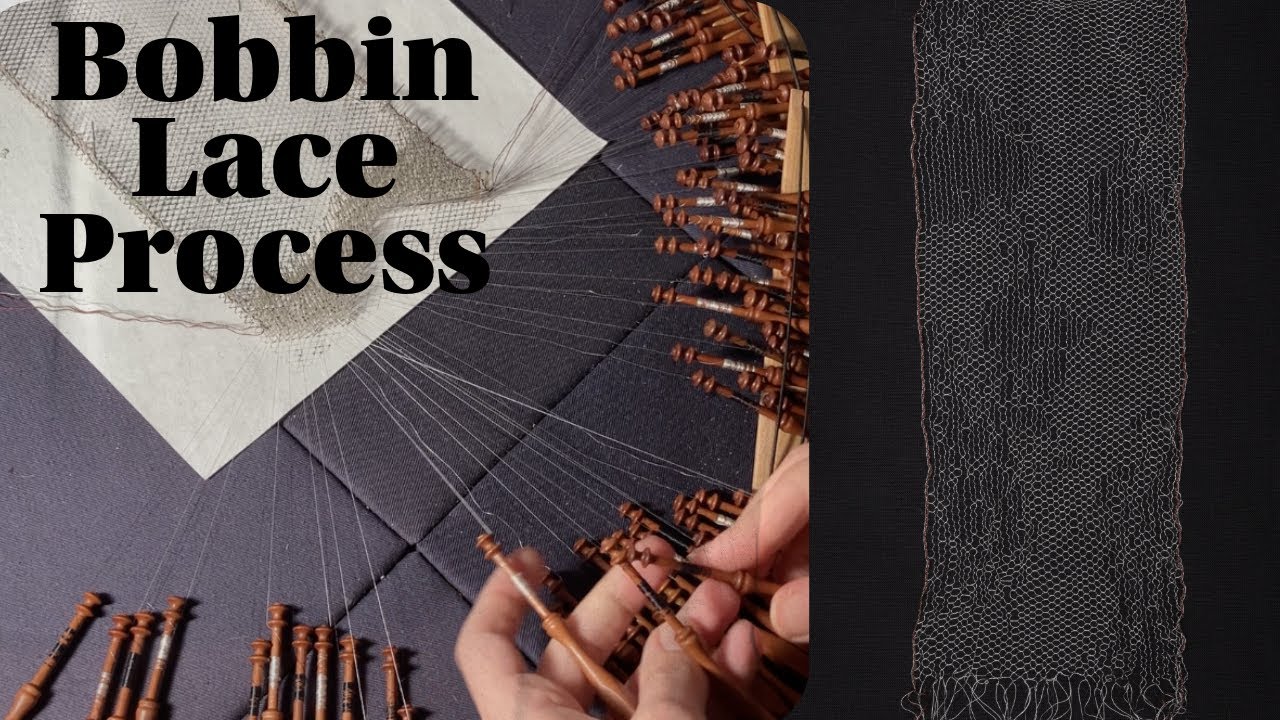Bobbin Lace two-toned tulle process