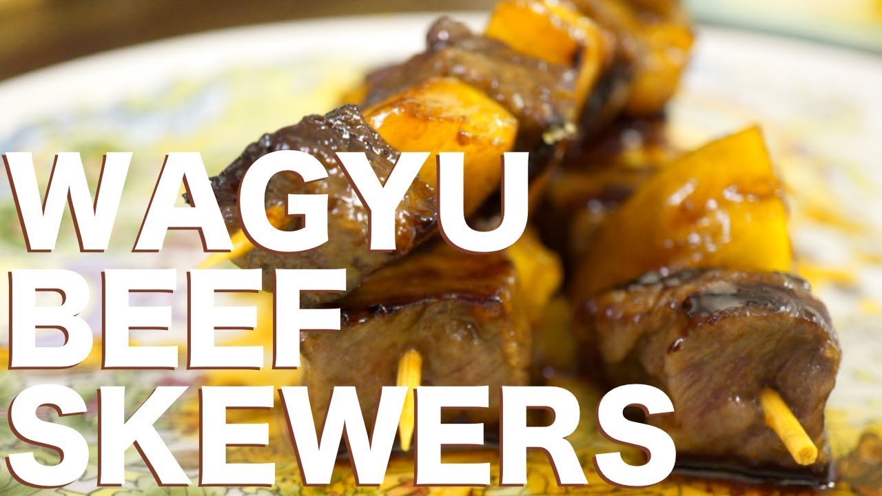How to Make Wagyu Beef Skewers