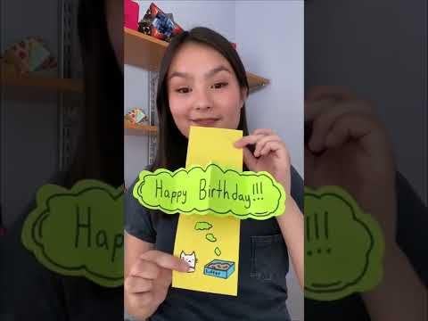 How I made a vertical paper pop up card!