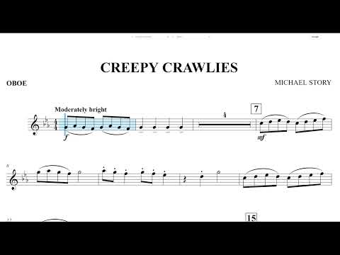 Creepy Crawlies (Michael Story) Oboe Play Along