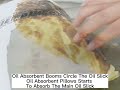 Oil Absorbent Socks And Oil Absorbent Pillow Are Applied Together For Oil Absorption