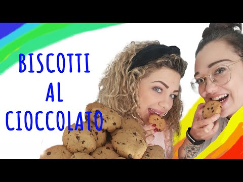 BISCOTTI COOKIE CON GOCCE DI CIOCCOLATO DA FARE CON I BAMBINI A CASA!