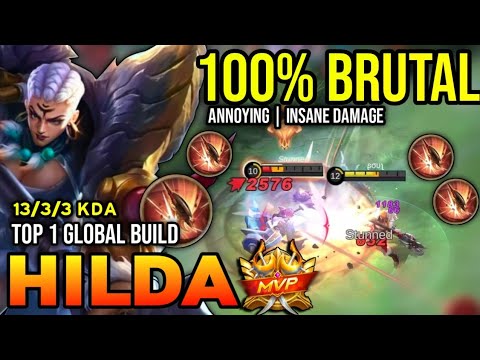 HILDA BEST BUILD 2022 | BUILD TOP 1 GLOBAL HILDA GAMEPLAY | MOBILE LEGENDS ✓