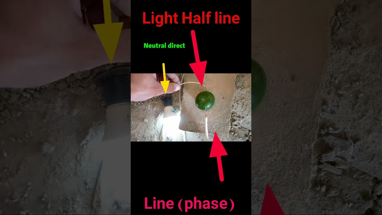 electrical experiment  electricity experience with Green Orange low conductor #electrical Engineerin