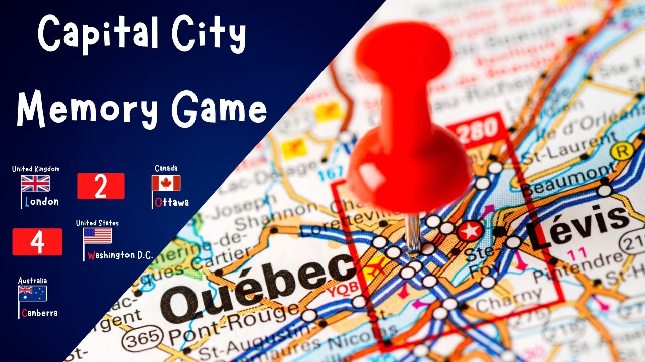 Capital City Memory Game | 4K