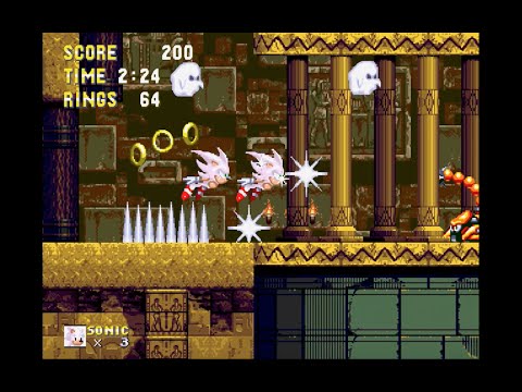 Sonic the Hedgehog 3 Complete: Sandopolis Zone Act 2 (Hyper Sonic) [1080 HD]