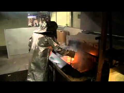 At the Emeco factory - making Emeco chairs