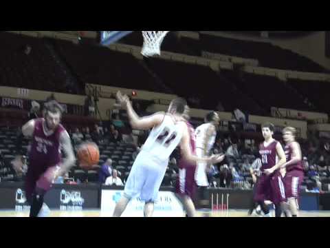 Elliott Young slam dunk vs. Westmont (Calif.) in NAIA second round