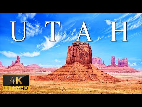 FLYING OVER UTAH (4K UHD) - Piano Music Along With Beautiful Nature Videos To Play At Lounge, Lobby