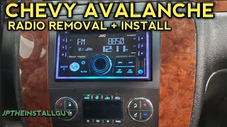 chevy avalanche radio removal replacement and install